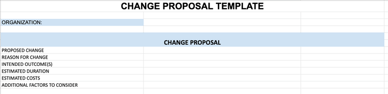 change proposal template