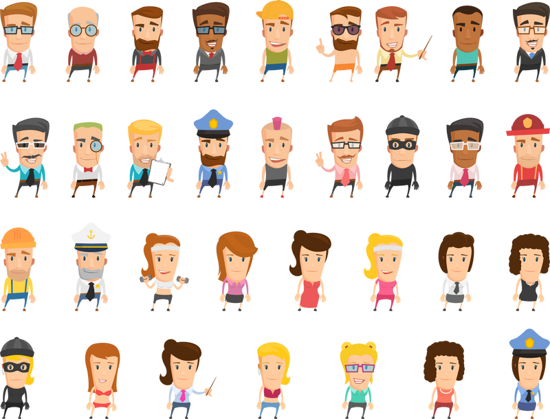 flat character vector images