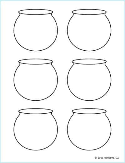 Small Fish Bowl Outlines