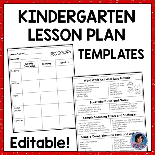 Why Do You Need A Kindergarten Lesson Template