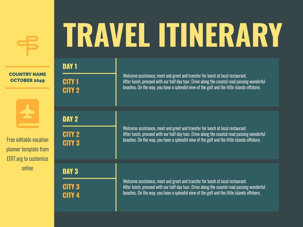 How To Create The Best Trip Itinerary Template 2022