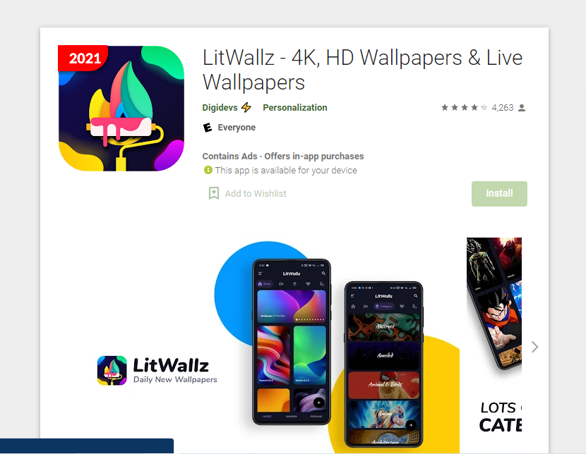Free wallpapers for android litwallz app