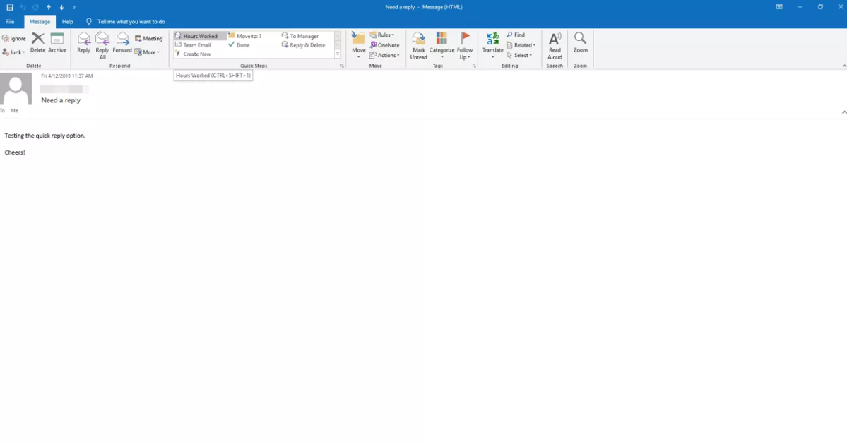 How To Set Up Quick Replies Template In Outlook