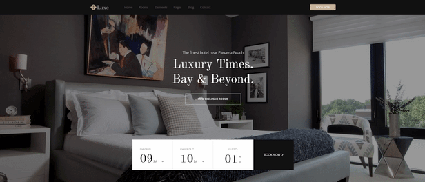 Sample of Apartment Luxe Template used in websites