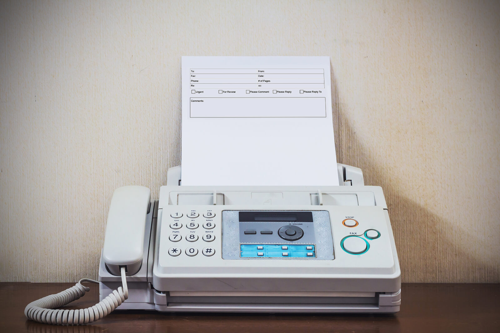 A fax cover sheet is a page that is sent to your recipient before your real fax message and is used to identify the sender, the intended recipient, the topic, and perhaps a few words describing the attached documents' content.