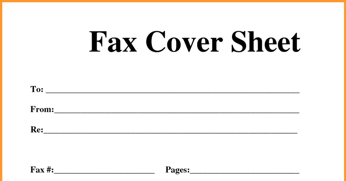 Create Your Own Free Fax Cover Sheet Templates For Small Businesses In ...