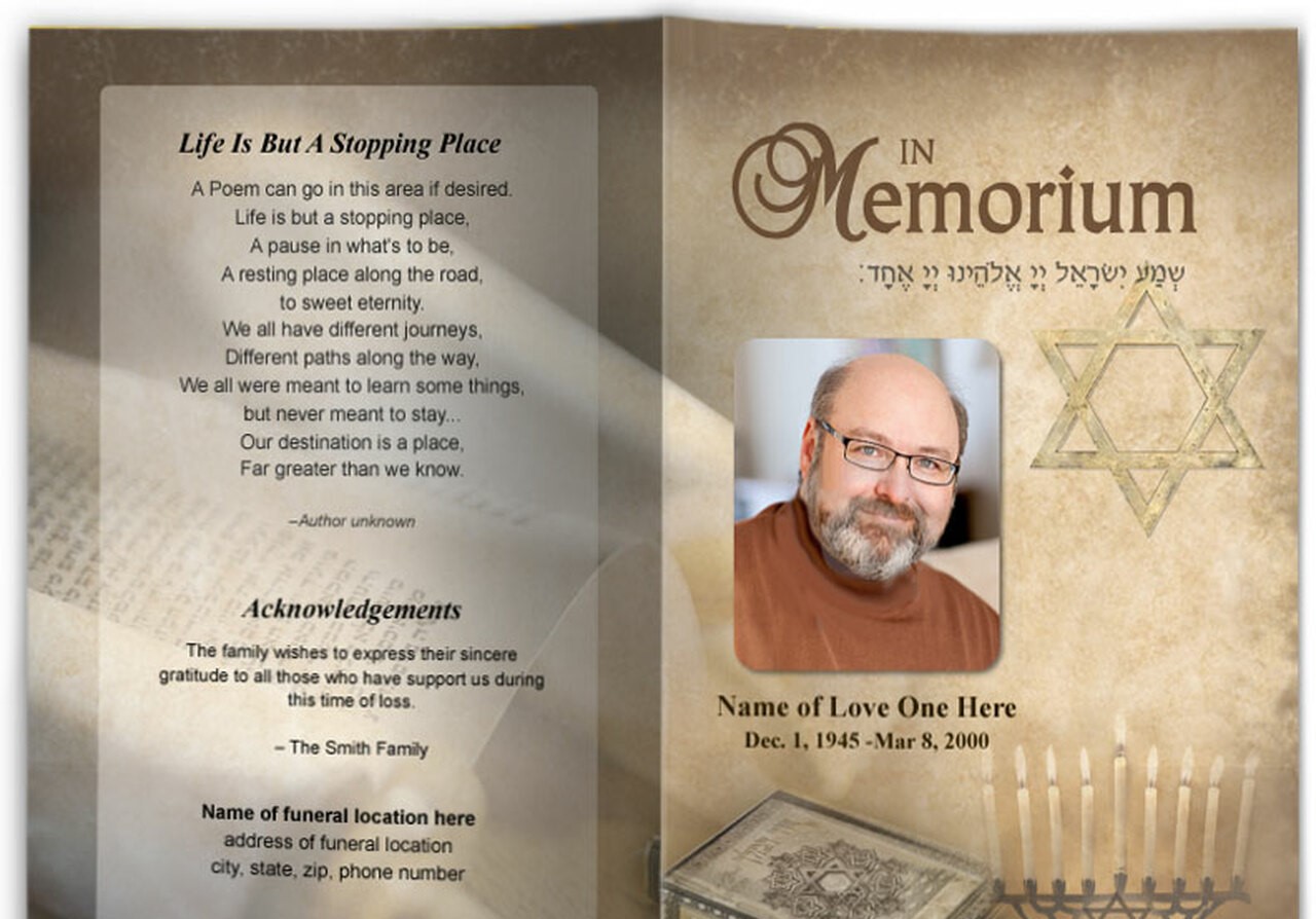 Sample of a jewish obituary online