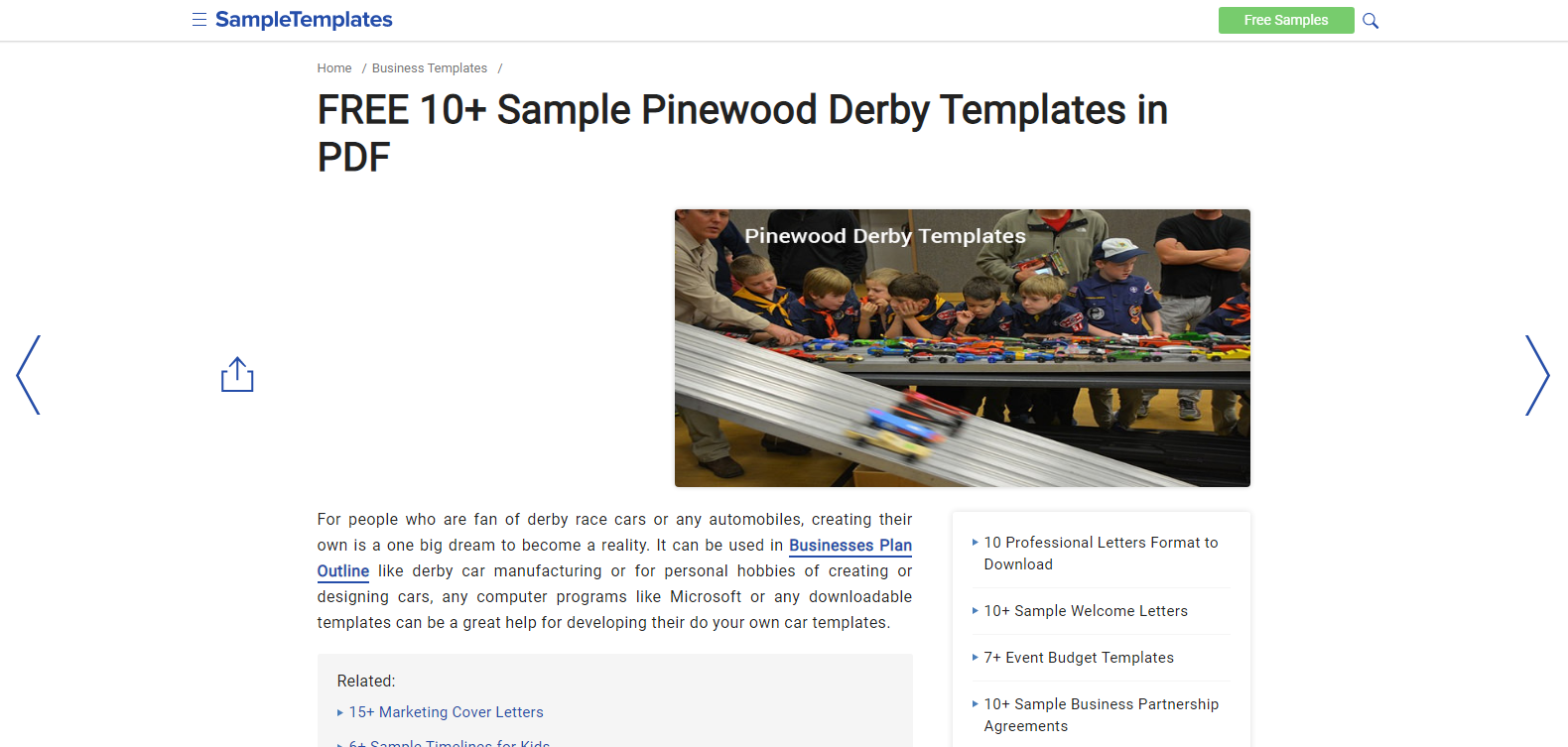Pinewood derby free template sampletemplates