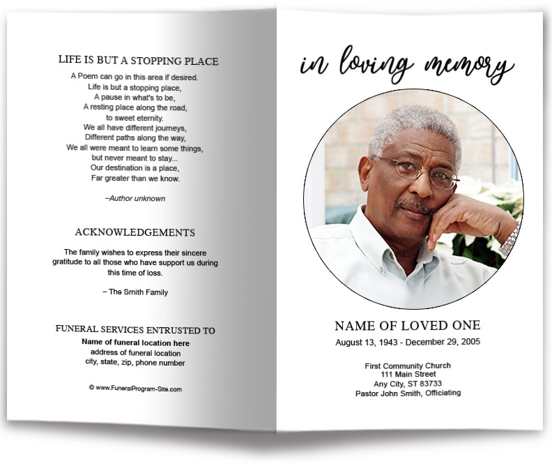 4 Best Free Obituary Template Word Format