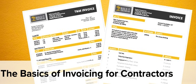 The basics for making an invoice for a contractor