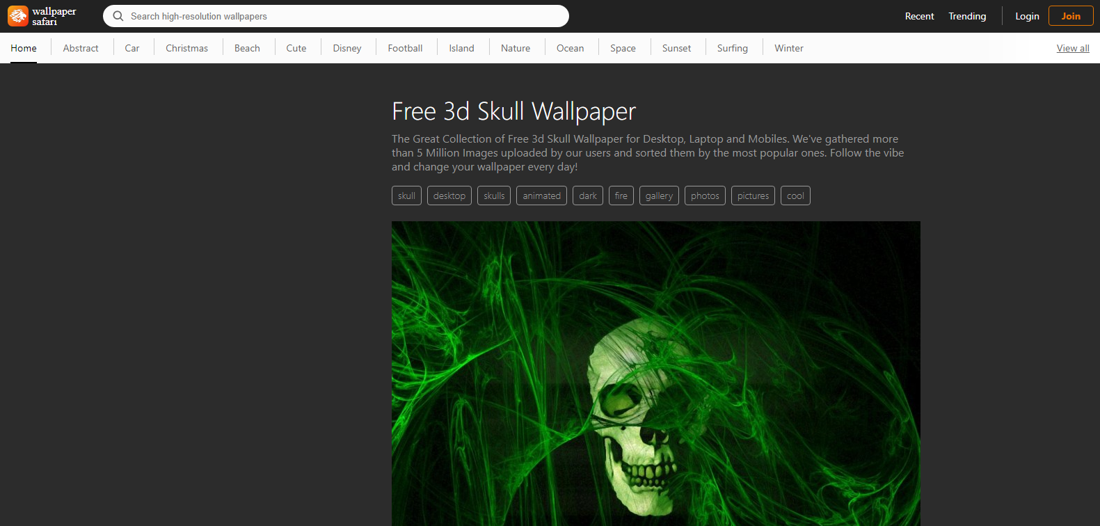 Free wallpaper skulls wallpaper safari