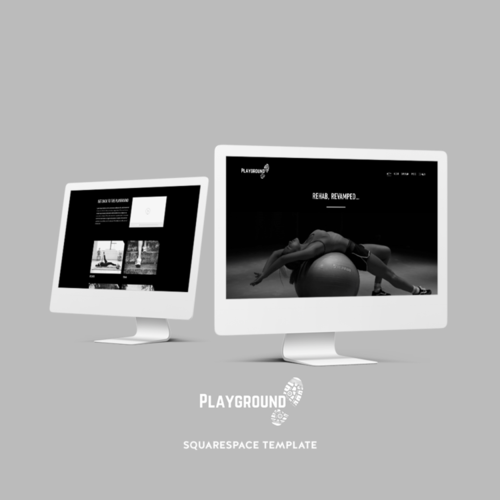 Homepage using Playground pixelhaze squarespace template