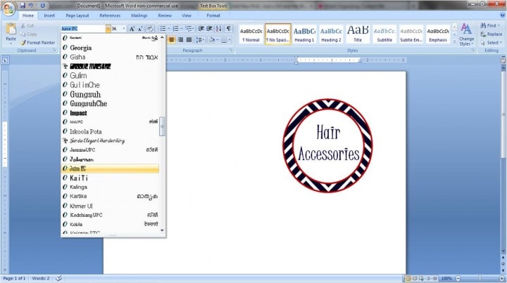 How to  Add Your Text in MS Word