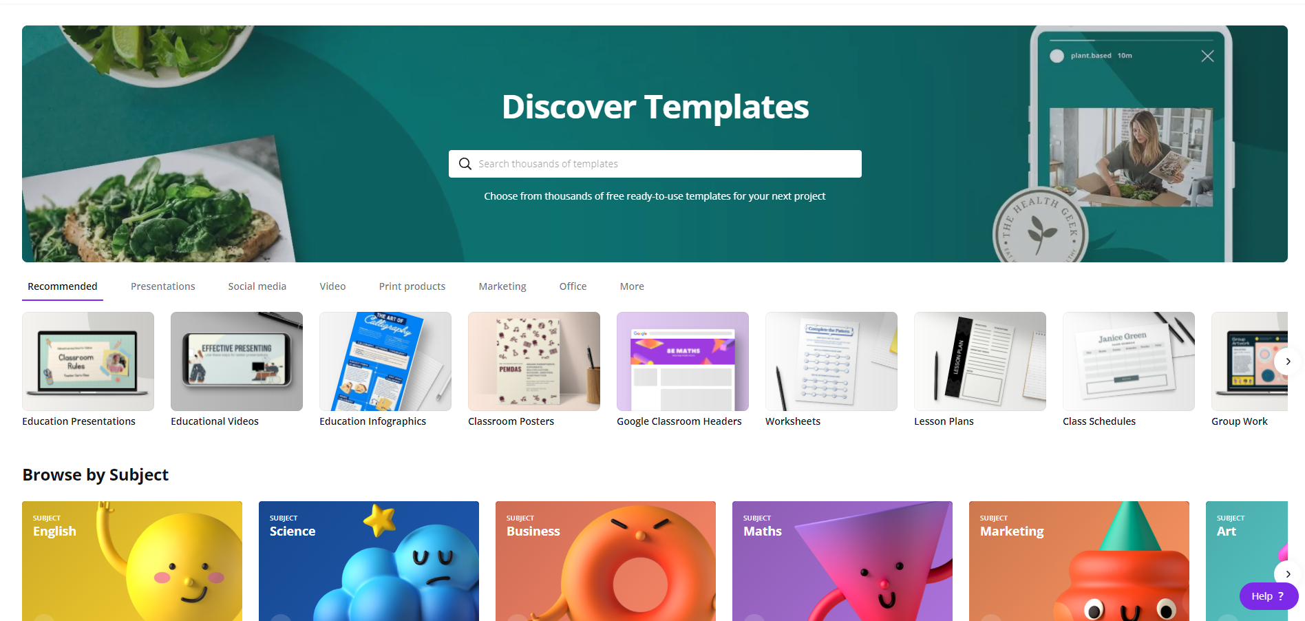 Different types of Canva Templates available right now