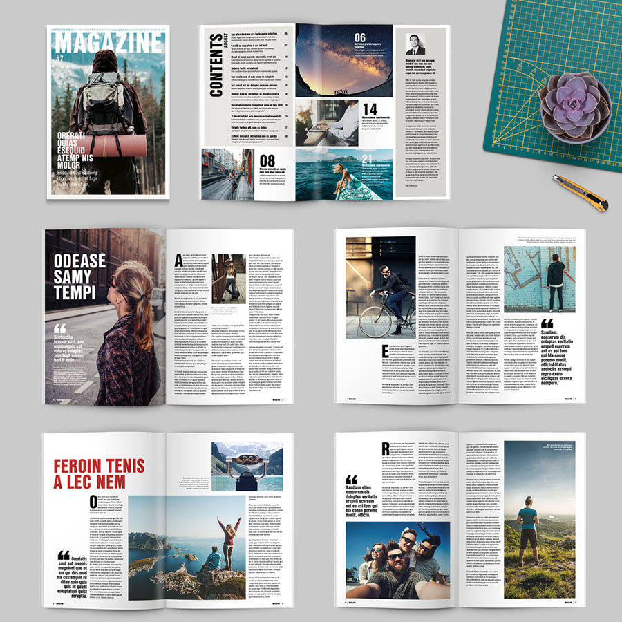 Magazine Template Indesign