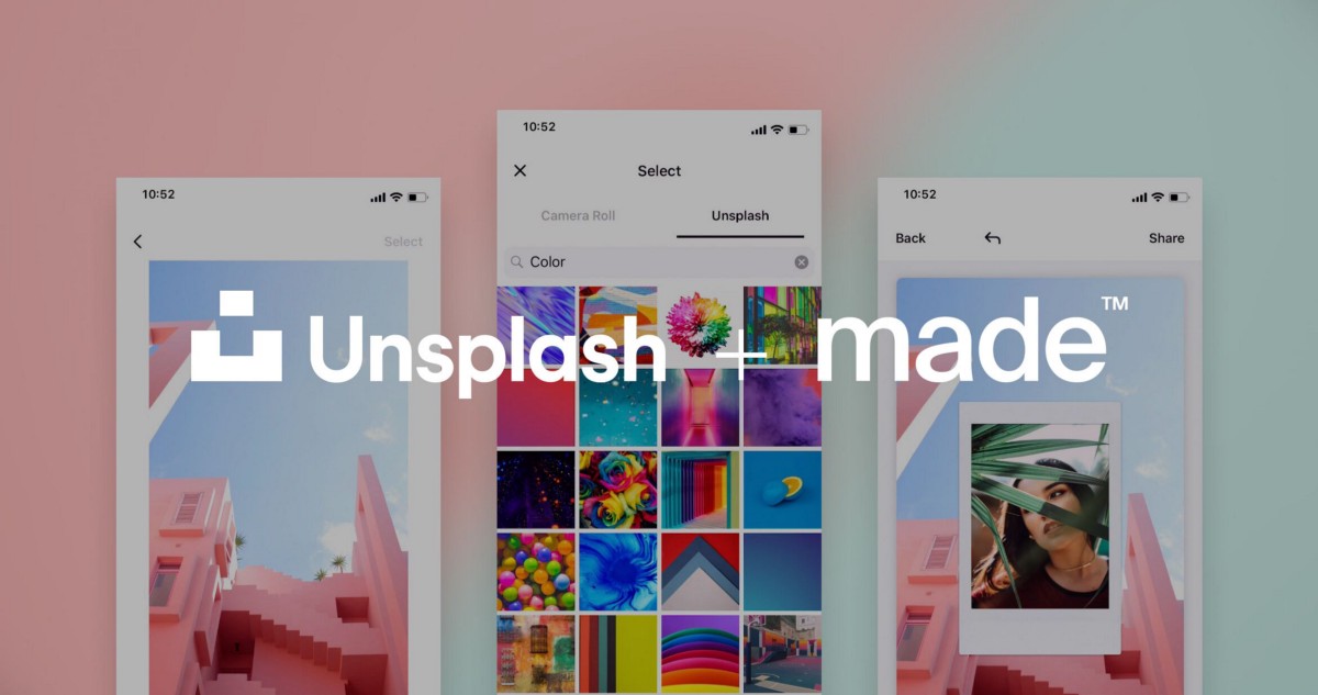 You can pair a perfect Made template with photos from the Unsplash