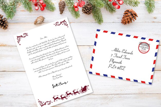 Children who are comfortable writing will enjoy using this free printable Santa letter template to draft their own letter.
