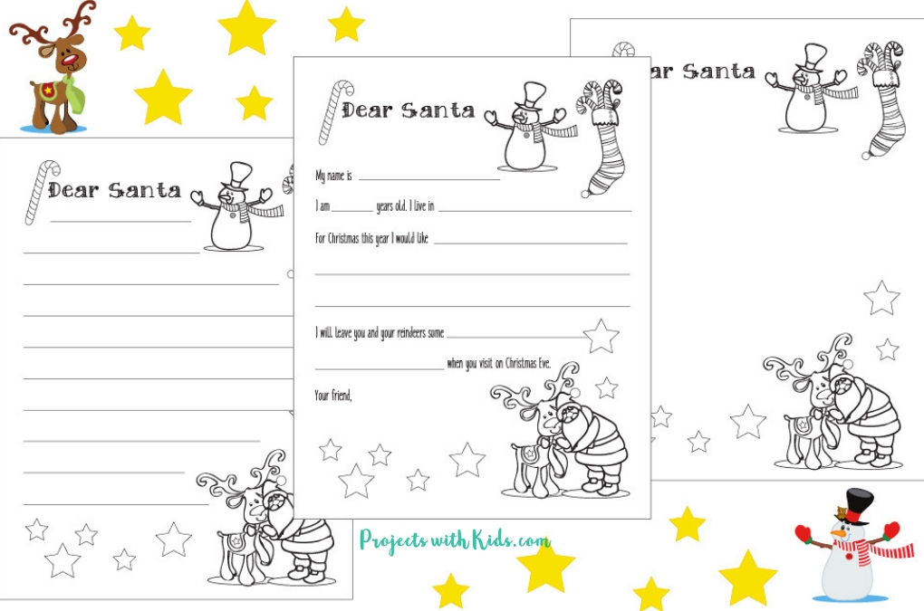 Dear Santa Letter. Children who are comfortable writing will enjoy using this free printable Santa letter template to draft their own letter.