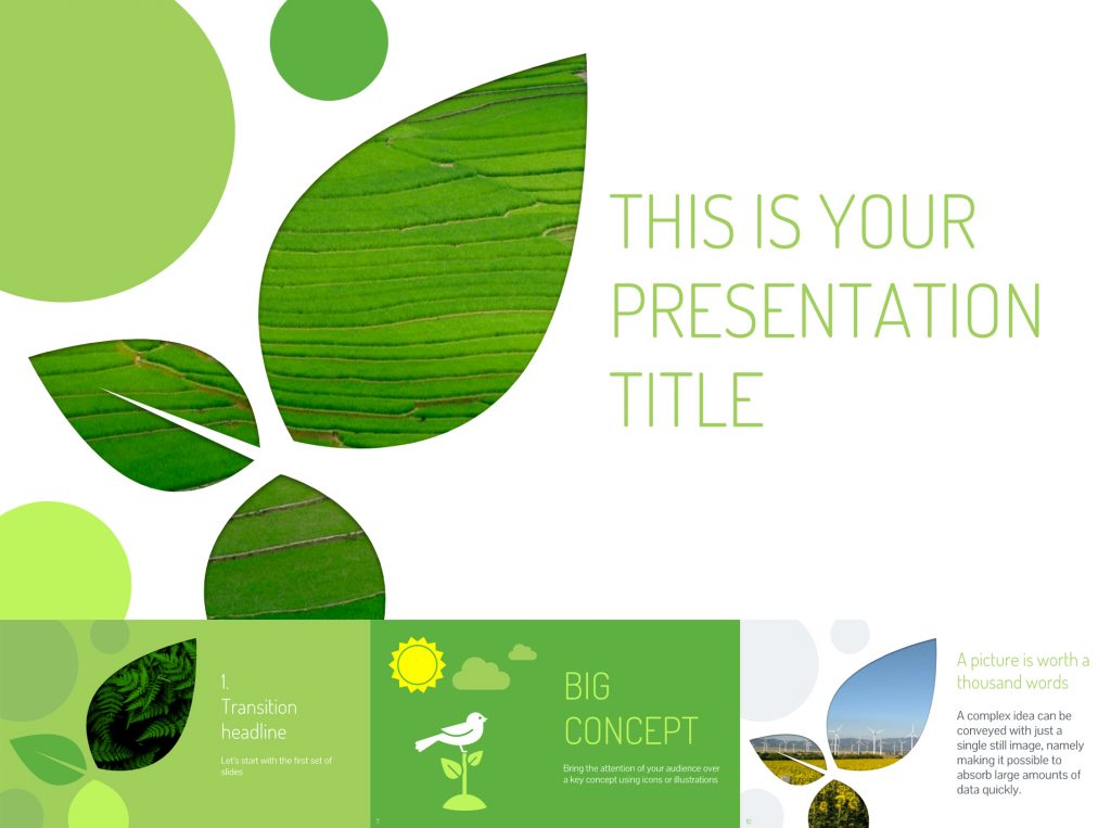 Sample page of Nature Inspired Free Google Slides Templates