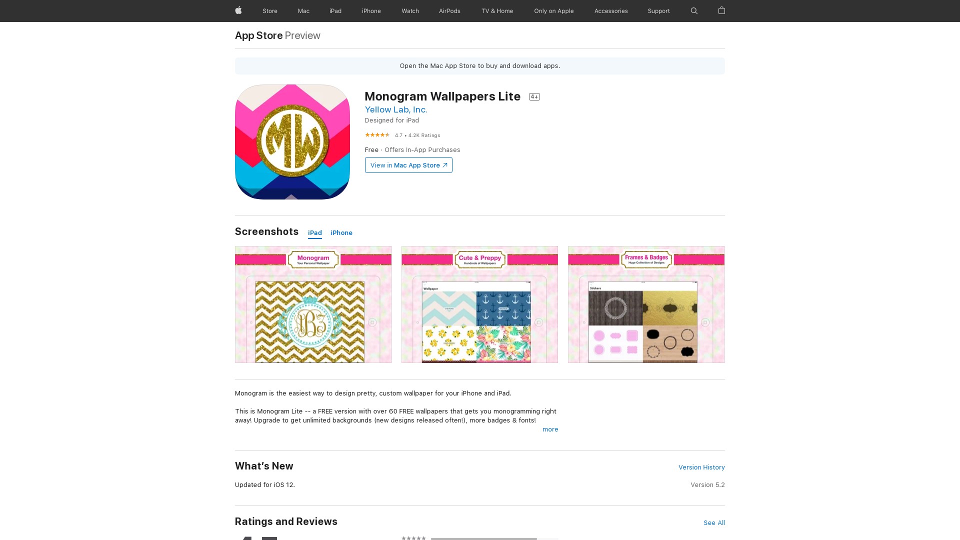 Monogram is the easiest way to design pretty, custom wallpaper for your iPhone and iPad. This is Monogram Lite.