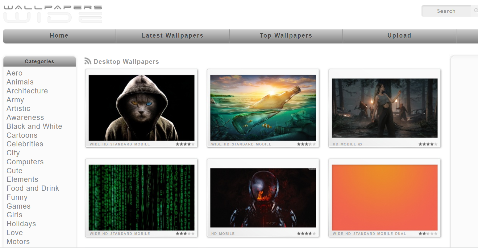 WallpapersWide.com is a wallpaper site dedicated to widescreen monitors, as the name implies.
