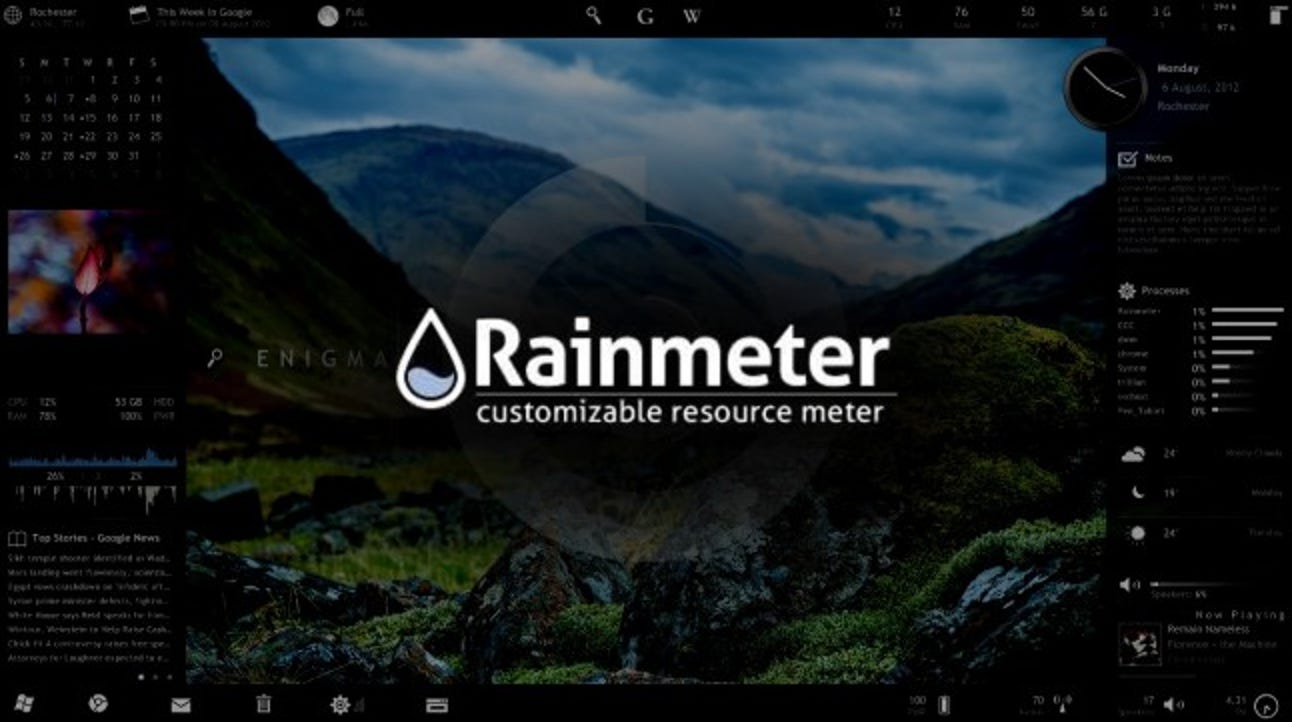 Check out this fantastic collection of Rainmeter wallpapers, with 46 Rainmeter background images for your desktop, phone or tablet.