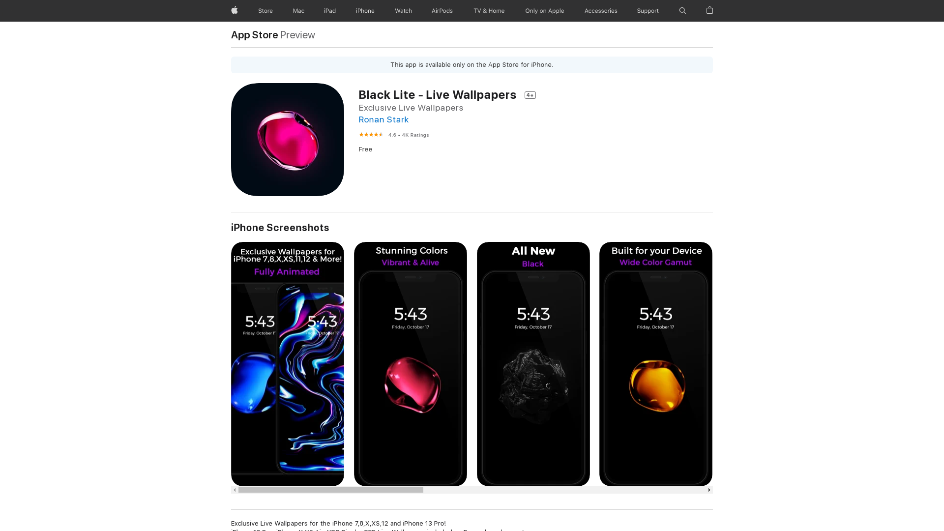Black Lite - Live Wallpapers. Download Black Lite - Live Wallpapers and enjoy it on your iPhone, iPad, and iPod touch.