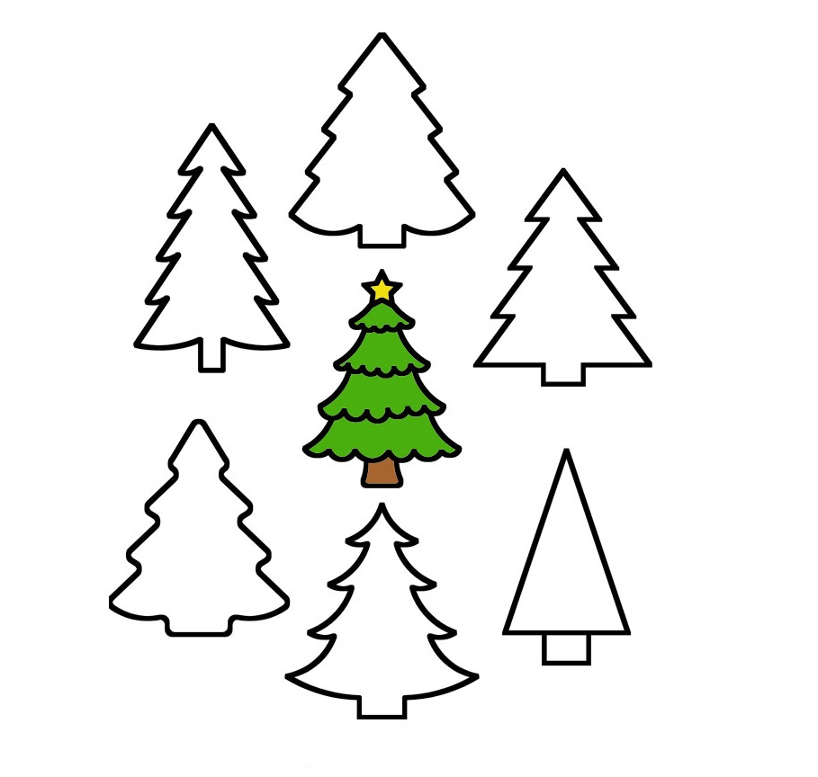Top 16 Free Christmas Tree Templates You Can Print Out And Decorate For Craft Projects