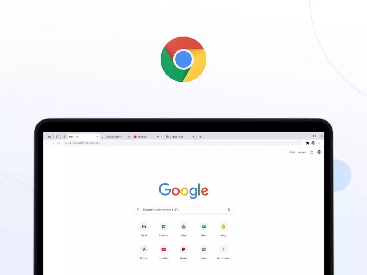 Chrome home page screenshot
