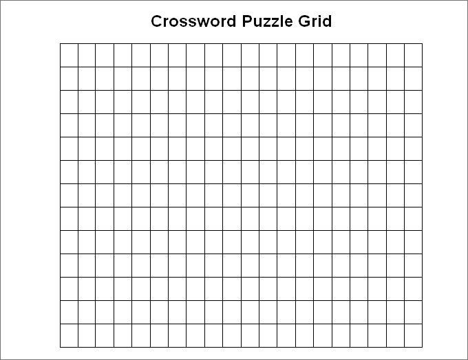 Use & Benefits Of Blank Crossword Puzzle Template