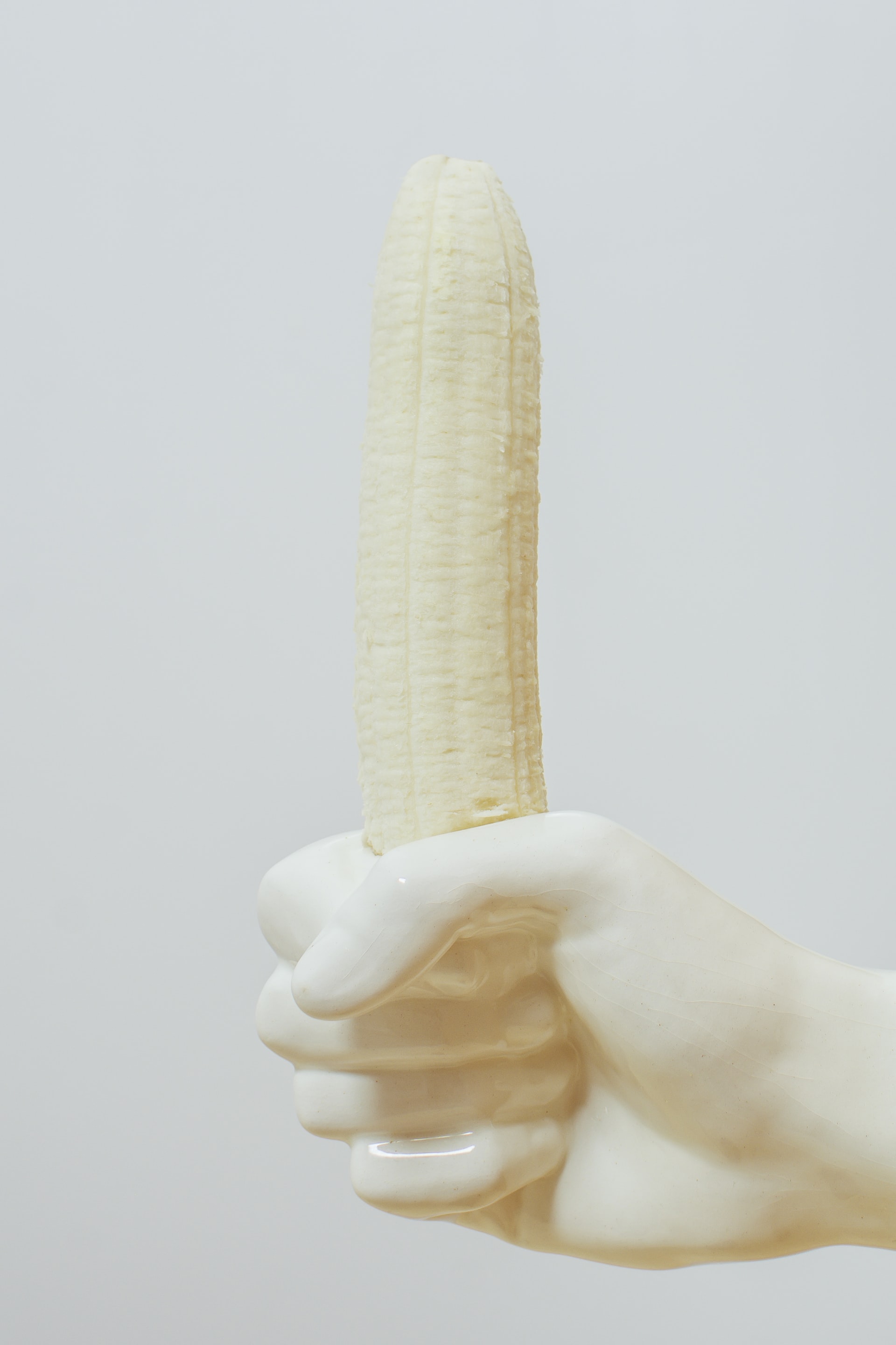 Banana representing male masturbation