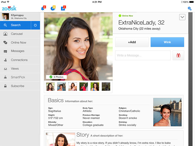 Date website profile